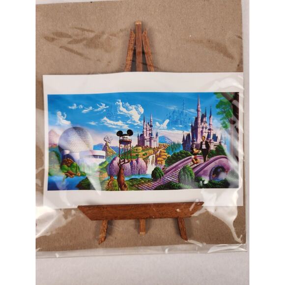 Disney's Mailable Mini Easel Card Walt & Mickey New Unopened - Picture 2 of 6